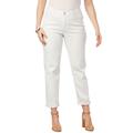 Plus Size Women's Invisible Stretch® Contour Boyfriend Jean by Denim 24/7 in White Denim (Size 38 W)