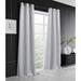 Eider & Ivory™ Mistretta Geometric Blacout Thermal Grommet Curtain Panels Polyester in Gray/Brown | 84 H x 38 W in | Wayfair