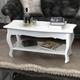 Table basse 2 couches mdf Blanc