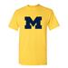 Adidas Tops | Adidas University Of Michigan Wolverines Big M Logo Yellow T-Shirt. | Color: Blue/Yellow | Size: Sp