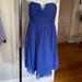 J. Crew Dresses | J. Crew Dark Cove Silk Chiffon Nadia Dress 8p | Color: Blue | Size: 8p