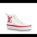 Louis Vuitton Shoes | Authentic Louis Vuitton Stellar Sneaker Boot (1a4x3x) | Color: Red/White | Size: 10