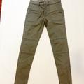 American Eagle Outfitters Jeans | American Eagle Jeggings Jeans Ladies 10 Olive Green Exposed Button Fly | Color: Green | Size: 10