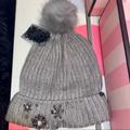 Victoria's Secret Accessories | New Victoria’s Secret Bling Beanie Hat | Color: Gray | Size: Os