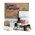 Love & Pamper LUXURY MEDITATION - Aromatherapy Pamper Gifts For Women,Ho Wood Oil Ylang Ylang Bergamot 100ml Massage Oil,Essential Oil,Himalayan Bath Salt,Soy Wax Candle,Triple Milled Soap,2 Wax Melts