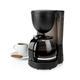 Ex-Pro 1.25L Filter Coffee Machine, 750W Coffee Maker for up to 10 Cups, with Keep Warm Feature, Anti-Drip Function, Auto Switch-Off - Black