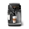 PHILIPS Bean-to-Cup Espresso Machine - LatteGo Milk Frother, 8 Coffee Variaties, Intuitive Display, Black (EP4346/70)