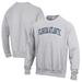 Men's Champion Heathered Gray Florida Atlantic Owls Reverse Weave Fleece Crewneck Sweatshirt