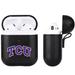 Black TCU Horned Frogs AirPod 3 Leatherette Case