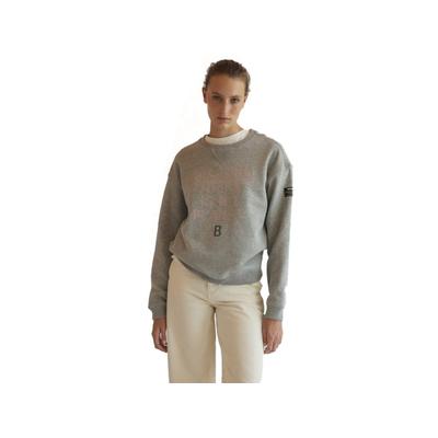 Ecoalf Llanesalf Because Sweatshirt - Women's Grey Melange Extra Small GASTLLANE8002WW21-302-XS