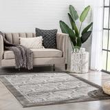 Gray 87 x 27 x 0.36 in Area Rug - Well Woven Verity Rhea Moroccan Lattice Trellis Grey Rug Polyester | 87 H x 27 W x 0.36 D in | Wayfair VER-37-2