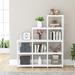 17 Stories 51.57" H x 45.66" W Steel Ladder Bookcase in White | 51.57 H x 45.66 W x 11.8 D in | Wayfair 7409F992415D461583A49B728CF4A113