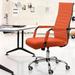 Orren Ellis Renda Mid-Back Ribbed Conference Chair Upholstered in Orange | 45.6 H x 19.7 W x 19.1 D in | Wayfair 29D278EEF62E49DF9D4CB01B738FB1FB