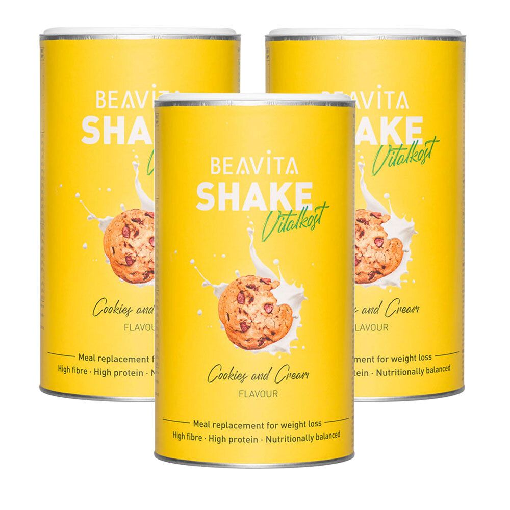 BEAVITA Vitalkost Cookies-Cream 3x572 g Polvere