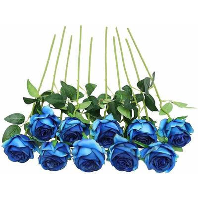 Fleurs Artificiel Soie Rose Fleurs Tige Unique Une Fausse Rose Réaliste pour Le Bouquet de Mariage