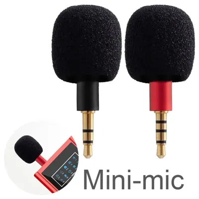 Mini Microphone Portable de 3.5mm avec 4 Pôles en Métal Puzzles pour Téléphone Portable