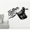 Autocollant Mural en Vinyle avec Logo de Studio de Tatouage Papier Peint Artistique pour la Maison