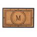 Conrad Monogrammed Coco Door Mat - 30" x 48", Q - Frontgate