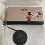 Kate Spade Bags | Disney X Kate Spade New York Minnie Mouse Large Continental Wallet | Color: Black/Cream | Size: 3.9" H X 7.7" W
