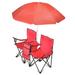 Bayou Breeze Lattimer GoTeam Folding Beach Chair Metal in Red | 60 H x 33.5 W x 21 D in | Wayfair FBA40FE73B1C4F799765A6D5B65630BD