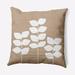 East Urban Home Simple Stems Indoor/Outdoor Throw Pillow Polyester/Polyfill blend in Brown | 16 H x 16 W x 6 D in | Wayfair