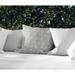 Red Barrel Studio® Outdoor Square Pillow Cover & Insert Eco-Fill/Polyester in Gray | 18 H x 18 W x 4 D in | Wayfair