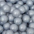 50 Bälle für Bällebad 5,5cm Babybälle Plastikbälle Baby Spielbälle Silber Grau - silber