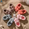 Pantoufles d'intérieur pour enfants pantoufles souples pour filles chaussures d'hiver chaudes et