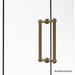 Allied Brass 12-inch Contemporary Back to Back Shower Door Pull with Twisted Accent