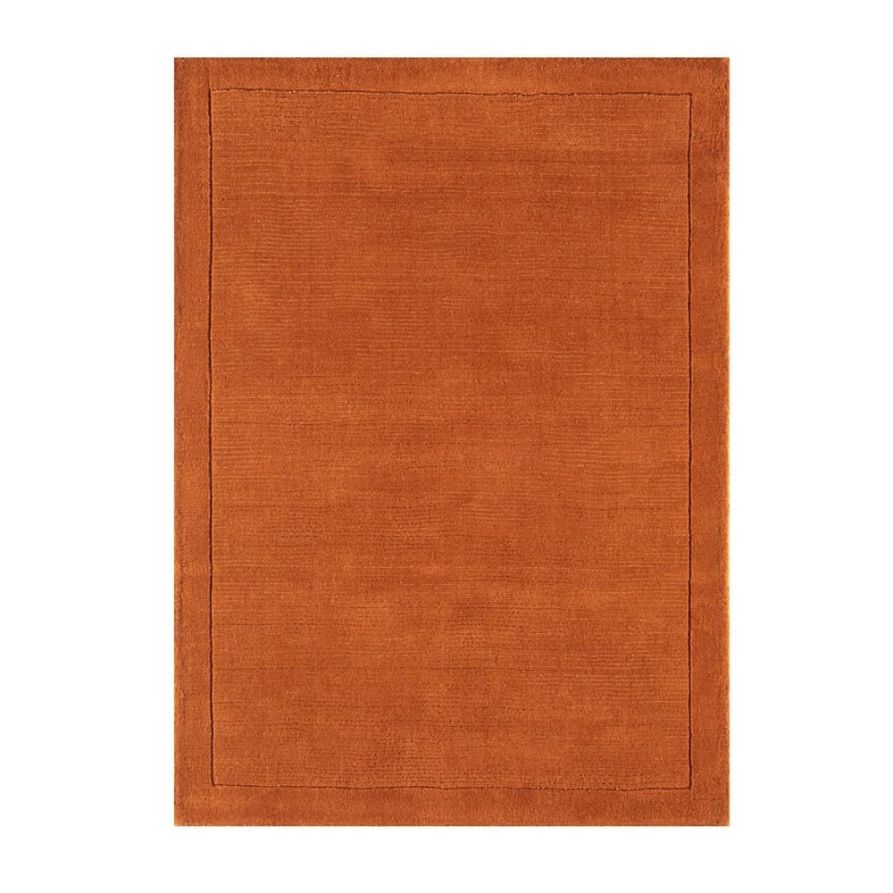 Tapis tufté main en laine corail 80x150 cm