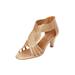 Wide Width Women's The Genevieve Pump by Comfortview in Gold (Size 11 W)