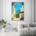 Oliver Gal Antibes Travel - Graphic Art on Canvas in White/Brown | 54 H x 36 W x 1.5 D in | Wayfair 40601_36x54_CANV_PSGLD
