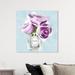 Oliver Gal Paris Rose Scent Lilac - Wrapped Canvas Painting Print Metal in Blue/Indigo/White | 40 H x 40 W x 1.5 D in | Wayfair