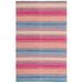 White 36 x 0.16 in Indoor Area Rug - Bungalow Rose Striped Handmade Flatweave Cotton Blue/Red/Beige Area Rug Cotton | 36 W x 0.16 D in | Wayfair