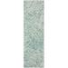 White 30 x 0.7 in Area Rug - Sand & Stable™ Kristin Geometric Handmade Tufted Wool Blue/Ivory Area Rug Wool | 30 W x 0.7 D in | Wayfair