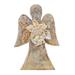 The Holiday Aisle® Earth Angel Wood Sculpture Wood in Brown | 9.5 H x 6.5 W x 1.5 D in | Wayfair 081F4425FB904C95949188FC914E311A