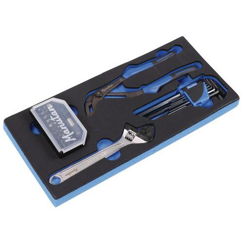 module 1/3 avec 4 outils de serrage - manutan