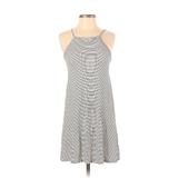 Mossimo Supply Co. Casual Dress - A-Line Halter Sleeveless: Ivory Print Dresses - Women's Size Small