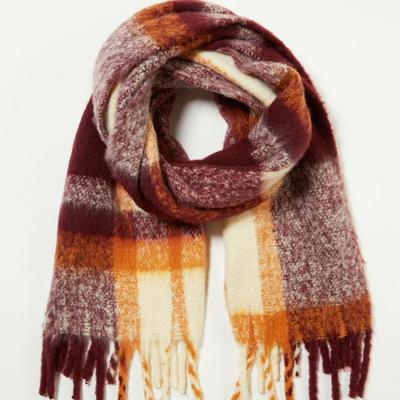 Lucky Brand Recycled Blanket Scarf - Women's Accessories Scarves Scarf Bandana in Dark Red