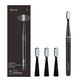 Bauri Electric Toothbrush, Rechargeable Sonic Electric Toothbrush with 3 Brush Heads,Super Slim Electric Toothbrush, IPX7,3 Modes,Black Electric Toothbrush