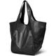 Molodo Womens Tote Bag, Pu Leather Bucket Handbag Purse And Handbags Medium Satchel Hobo Purse Designer Work Shoulder Bags, Large-black, L
