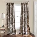 Botanical Garden Room Darkening Window Curtain Panels Gray 52X108 Set - Half Moon 16T007841