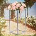 Lomana Wedding Flower Stand Metal in Gray | 15.7 H x 8.26 W x 8.26 D in | Wayfair M2008