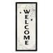 Stupell Industries Spooky Spiderweb Welcome Sign Festive Halloween Greeting by Sally Swatland - Textual Art Canvas in White | Wayfair