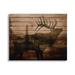 Stupell Industries Forest Elk Silhouette Rustic Plank Pattern Tree Landscape by Kim Allen - Graphic Art Canvas in Brown/Green | Wayfair