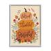 Stupell Industries Blessed Thankful Grateful Sentiments Stacked Orange Pumpkins by Nina Seven - Textual Art Canvas | 14 H x 11 W x 1.5 D in | Wayfair