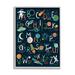 Stupell Industries Starry Space Alphabet Fantasy Constellations UFO ABC's by - Textual Art Canvas in Blue/Green | 20 H x 16 W x 2 D in | Wayfair