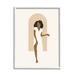 Stupell Industries Abstract Female in Archway Soft Minimal Earth Tones by Yuyu Pont - Wrapped Canvas Graphic Art Canvas in White | Wayfair