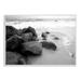 Stupell Industries Incoming Tide Nautical Beach Coast Black White by Bill Carson Photography - Photograph in Brown | 10 H x 15 W x 0.5 D in | Wayfair