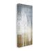 Stupell Industries Tall Tree Line Bare White Trees Over Abstract Pattern by - Graphic Art Canvas in Brown/Green | 24 H x 10 W x 2 D in | Wayfair